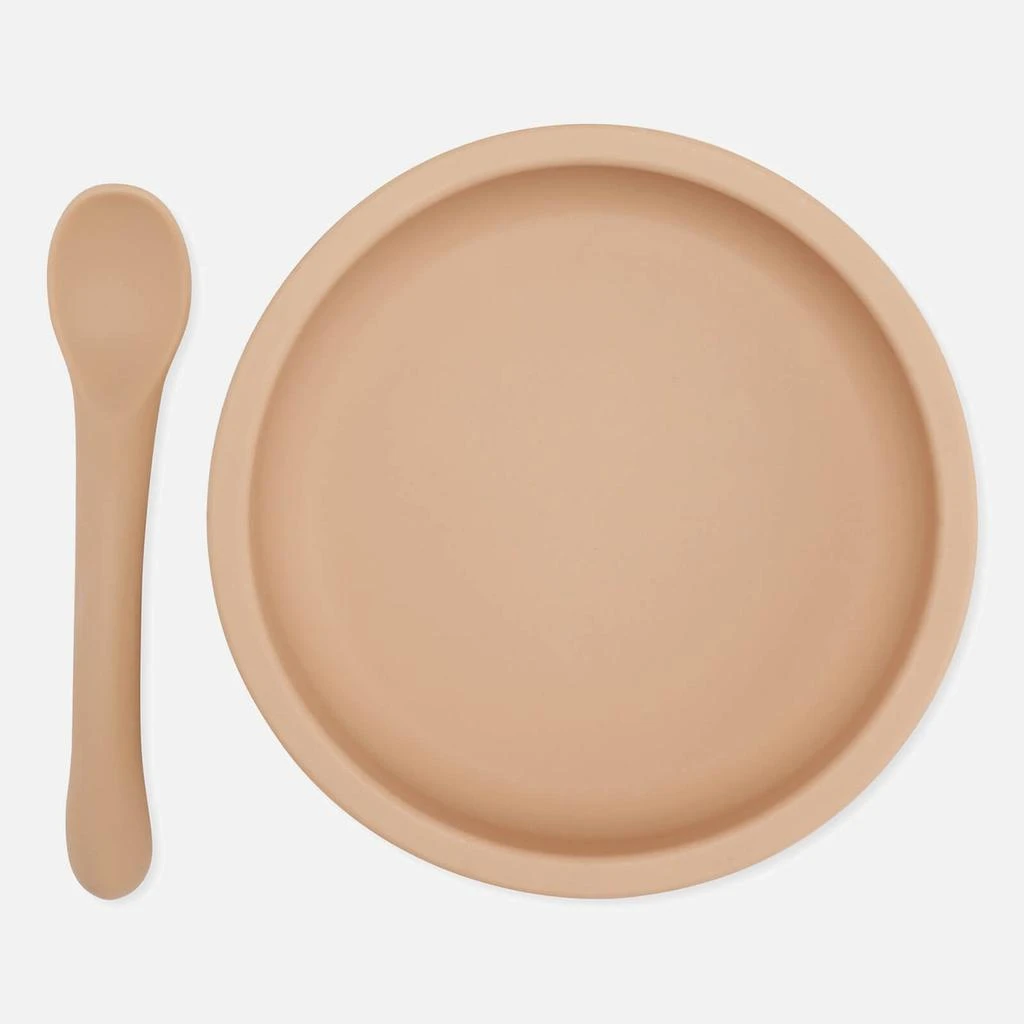 商品The Hut|Konges Sløjd Bowl & Spoon Silicone Set - Rose Sand,价格¥110,第1张图片