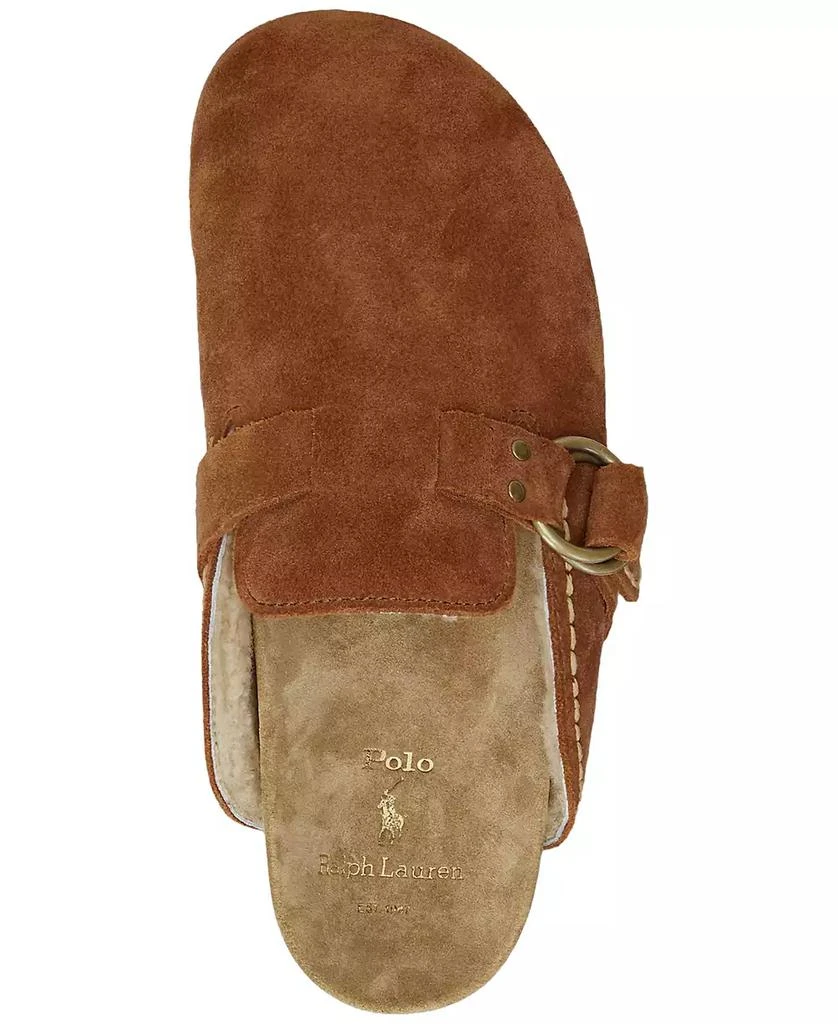 商品Ralph Lauren|Men's Turbach Shearling-Lined Suede Slip-On Clogs,价格¥519,第4张图片详细描述