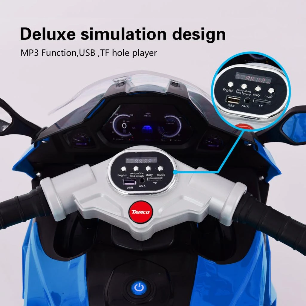 商品Simplie Fun|TAMCO 12V Kids Electric motorcycle/ ride on motorcycle,价格¥3070,第2张图片详细描述