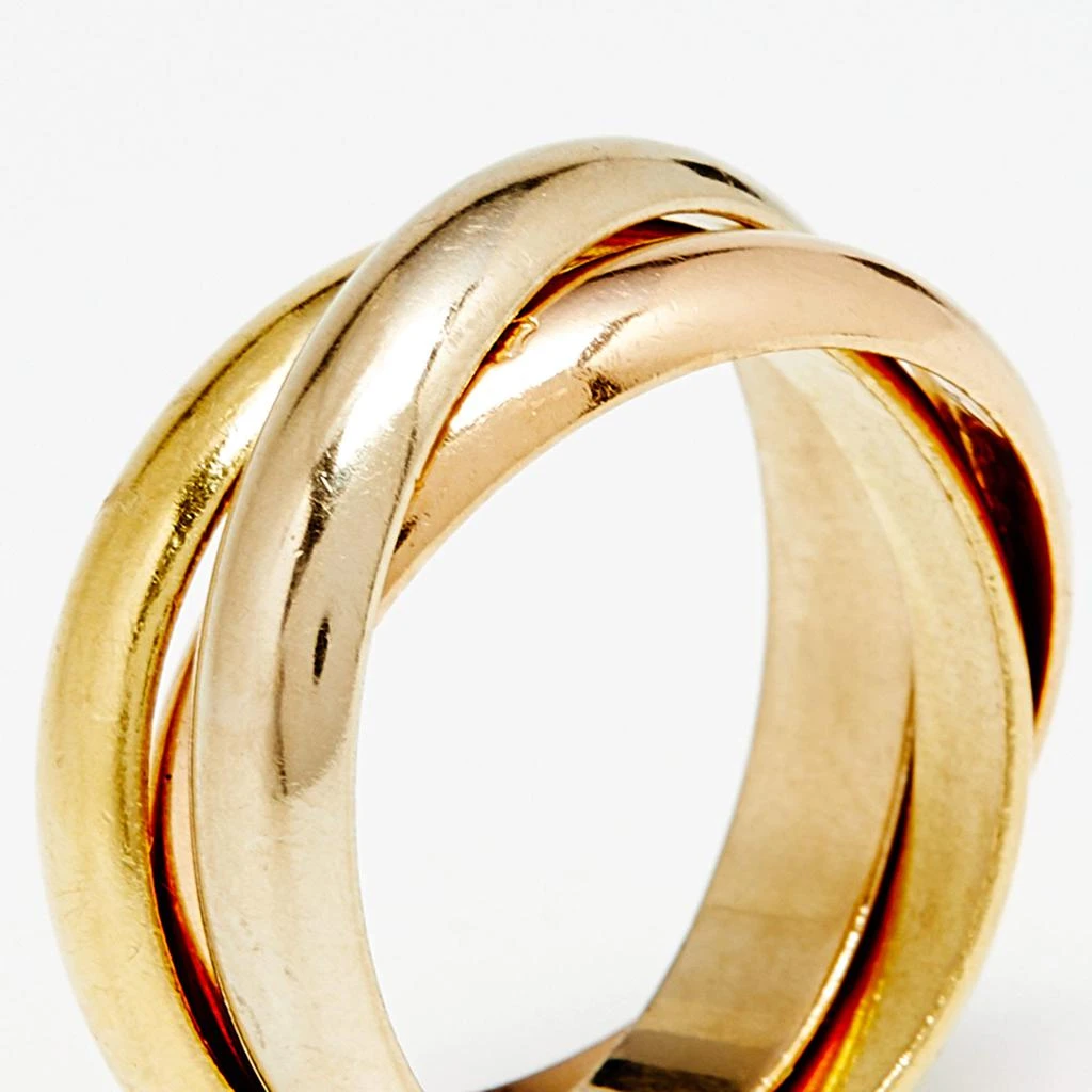 商品[二手商品] Cartier|Cartier Trinity de Cartier 18k Three Tone Gold Rolling Ring Size 54,价格¥5359,第2张图片详细描述