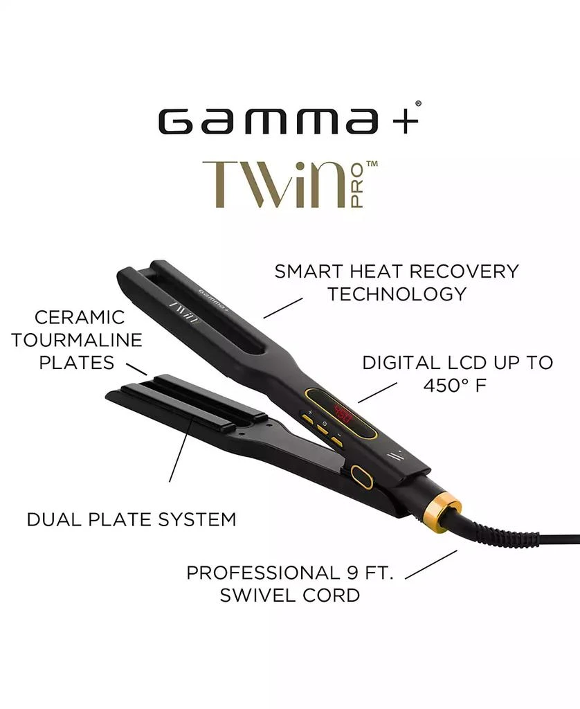 商品StyleCraft Professional|GAMMA+ Twin Hair Straightener With Ceramic Tourmaline Plates,价格¥592,第5张图片详细描述