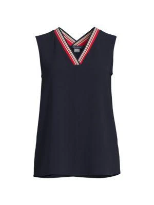 商品Tommy Hilfiger|Stripe Trim Vest,价格¥150,第3张图片详细描述