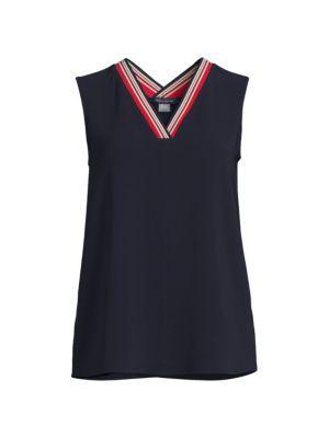 商品Tommy Hilfiger|Stripe Trim Vest,价格¥218,第5张图片详细描述