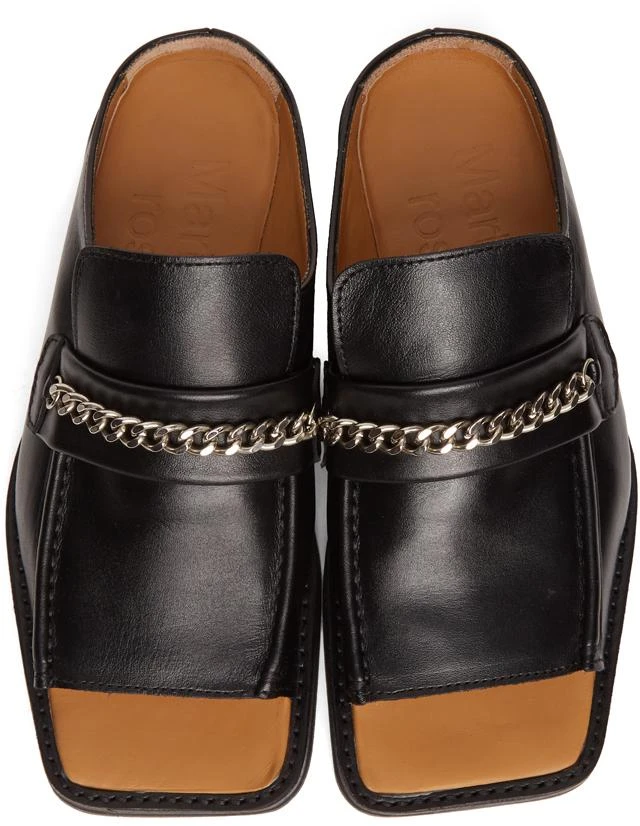 商品Martine Rose|Black Open Toe Loafers,价格¥1739,第5张图片详细描述