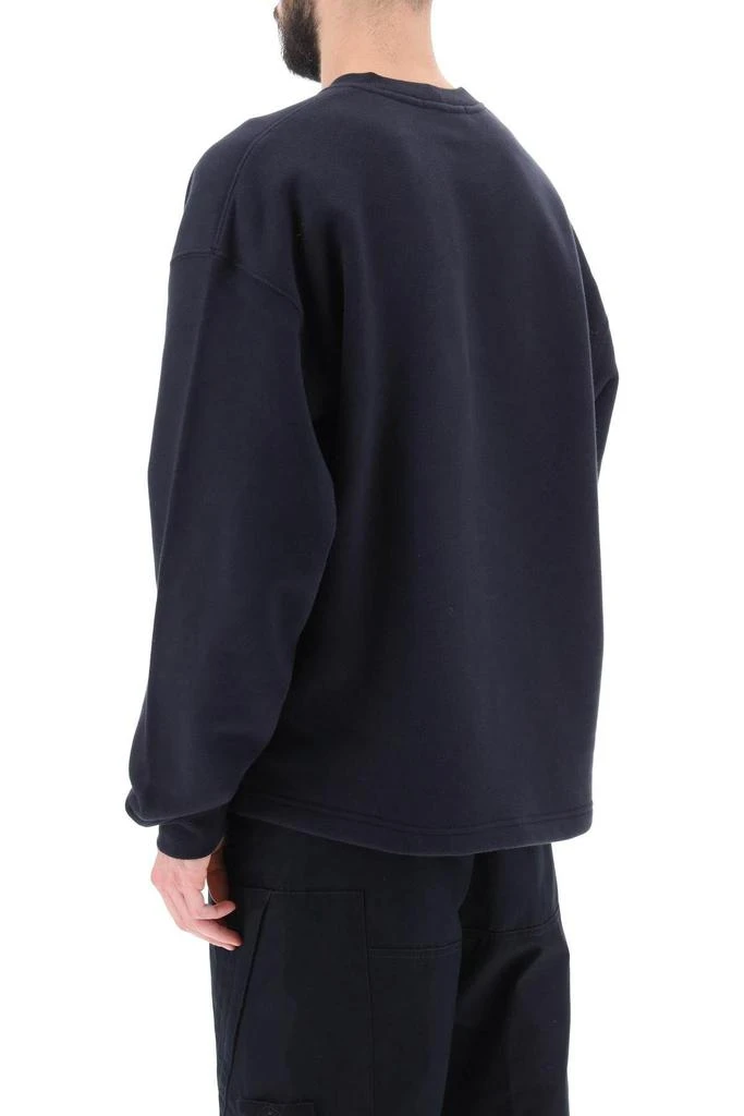 商品Stone Island|Lettering print oversized sweatshirt,价格¥1151,第4张图片详细描述