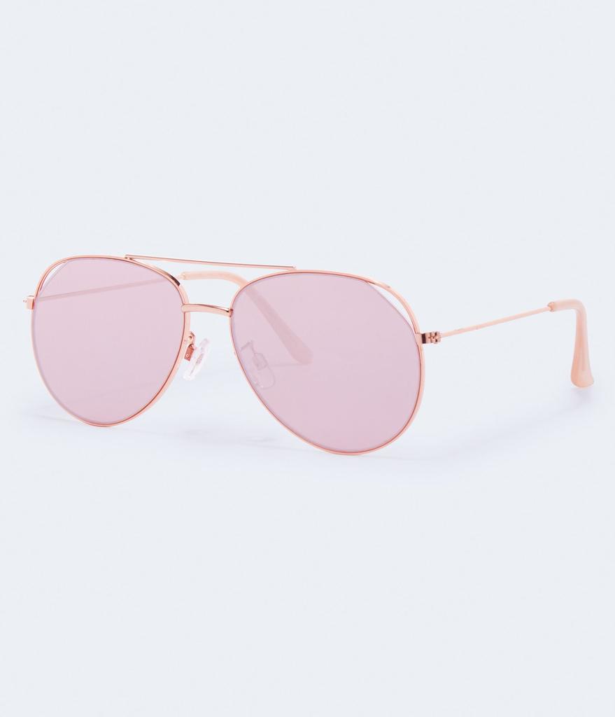 Aeropostale Women's Aviator Cutout Sunglasses商品第2张图片规格展示