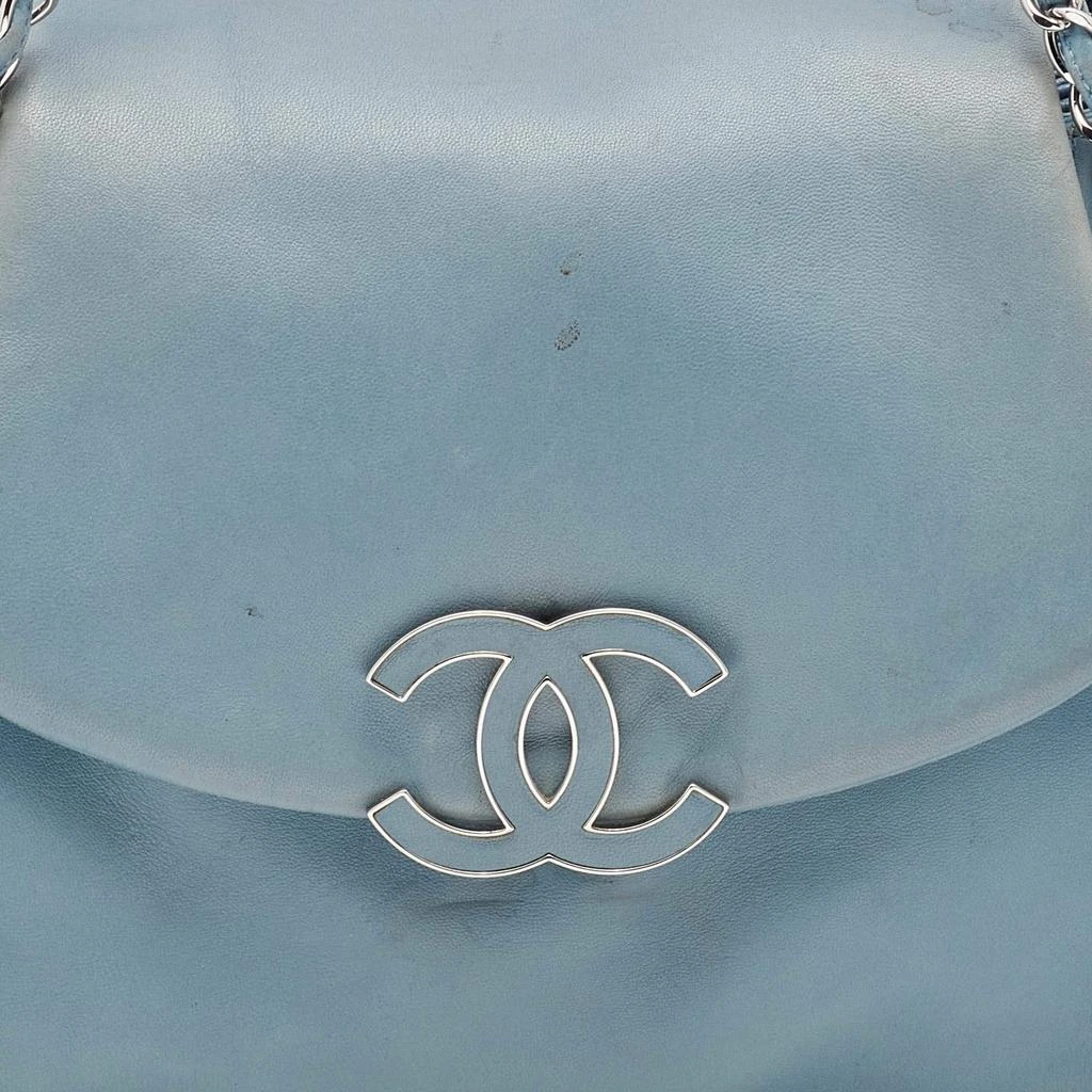 商品[二手商品] Chanel|Chanel Light Blue Leather Sensual CC Accordion Flap Bag,价格¥5839,第5张图片详细描述