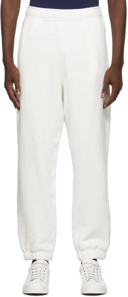 商品Giorgio Armani|White Logo Lounge Pants,价格¥2303,第1张图片