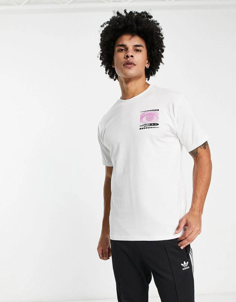 商品Adidas|adidas Originals t-shirt in white with graphic back print,价格¥326,第2张图片详细描述