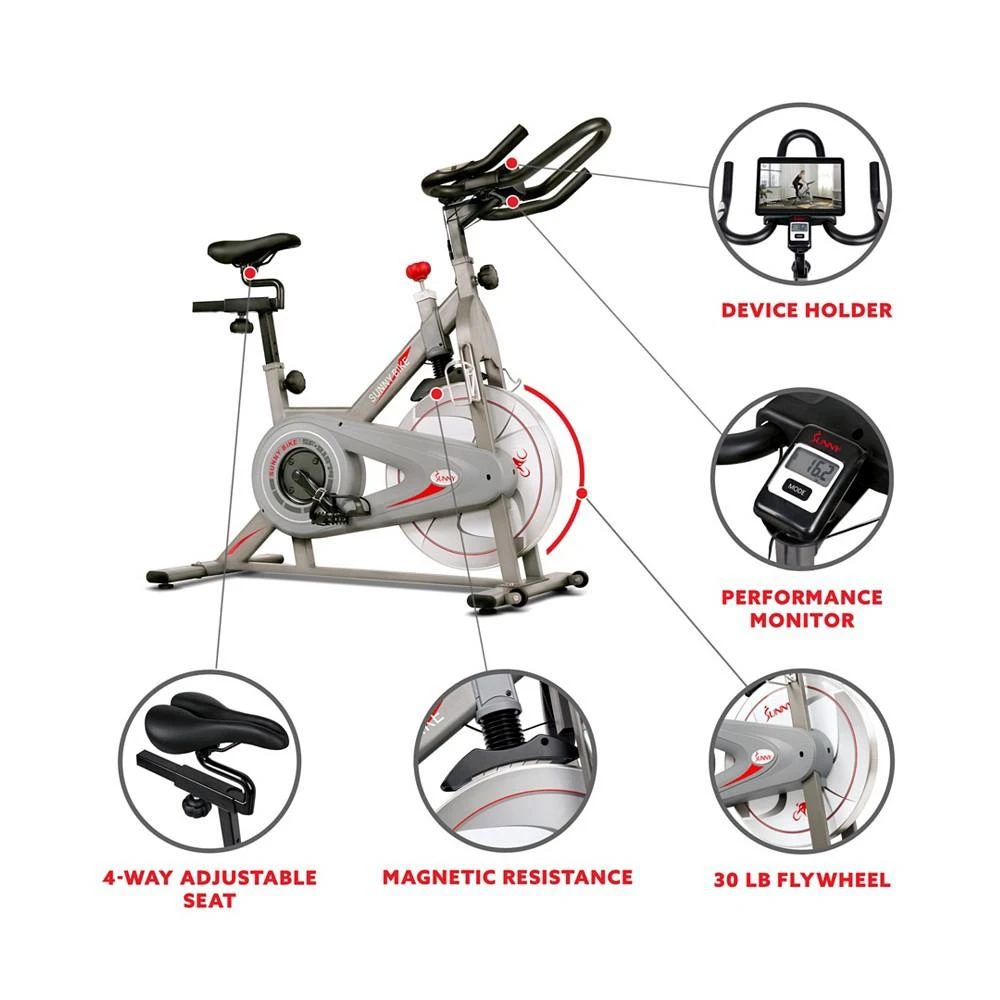 商品Sunny Health & Fitness|Synergy Magnetic Indoor Cycling Bike, Sf-B1879,价格¥6005,第5张图片详细描述