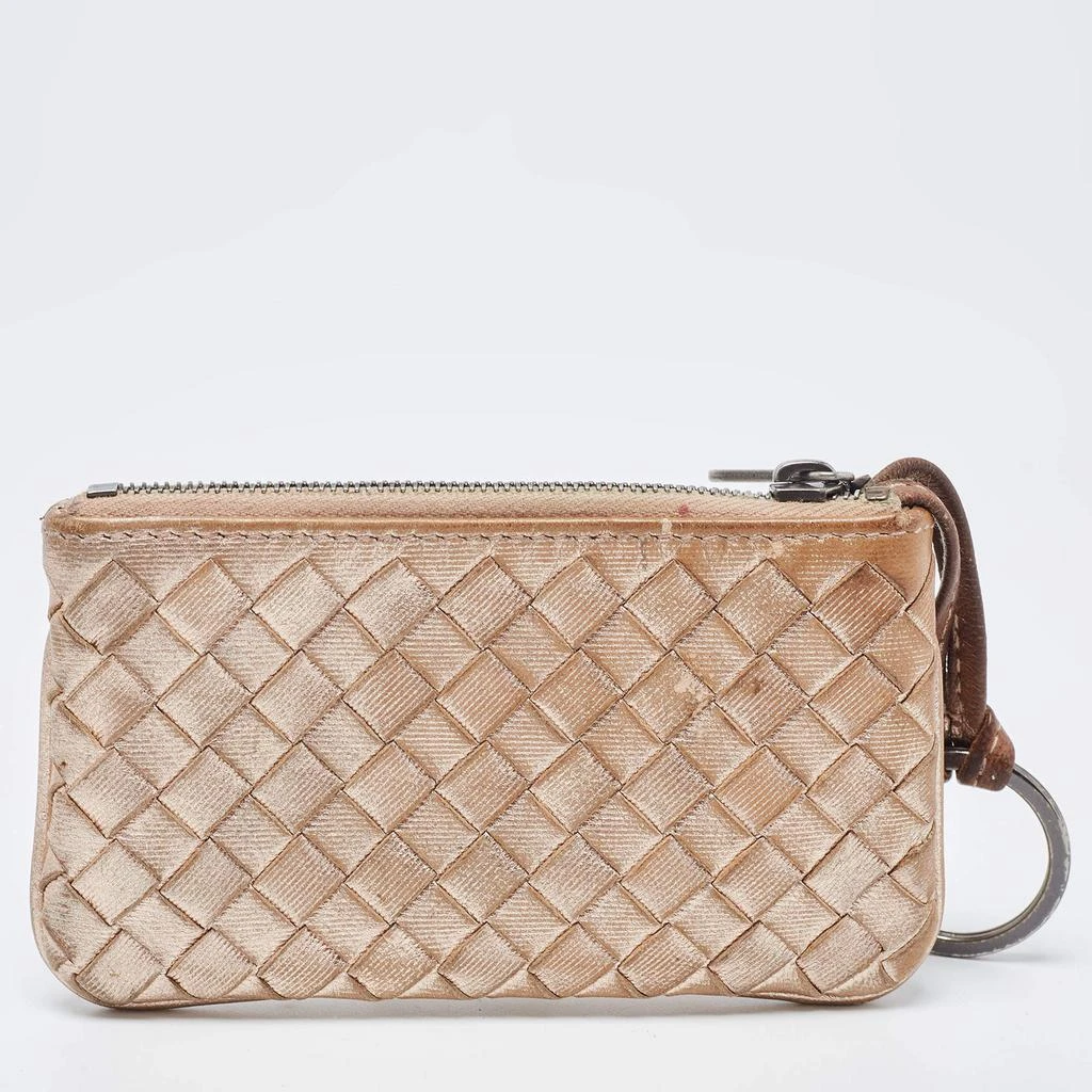 商品[二手商品] Bottega Veneta|Bottega Veneta Rose Gold Intrecciato Leather Coin Purse,价格¥1070,第4张图片详细描述