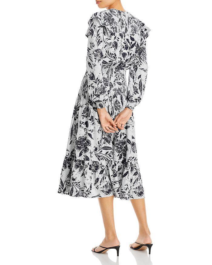 商品AQUA|Smocked Floral Print Midi Dress - 100% Exclusive,价格¥297,第5张图片详细描述