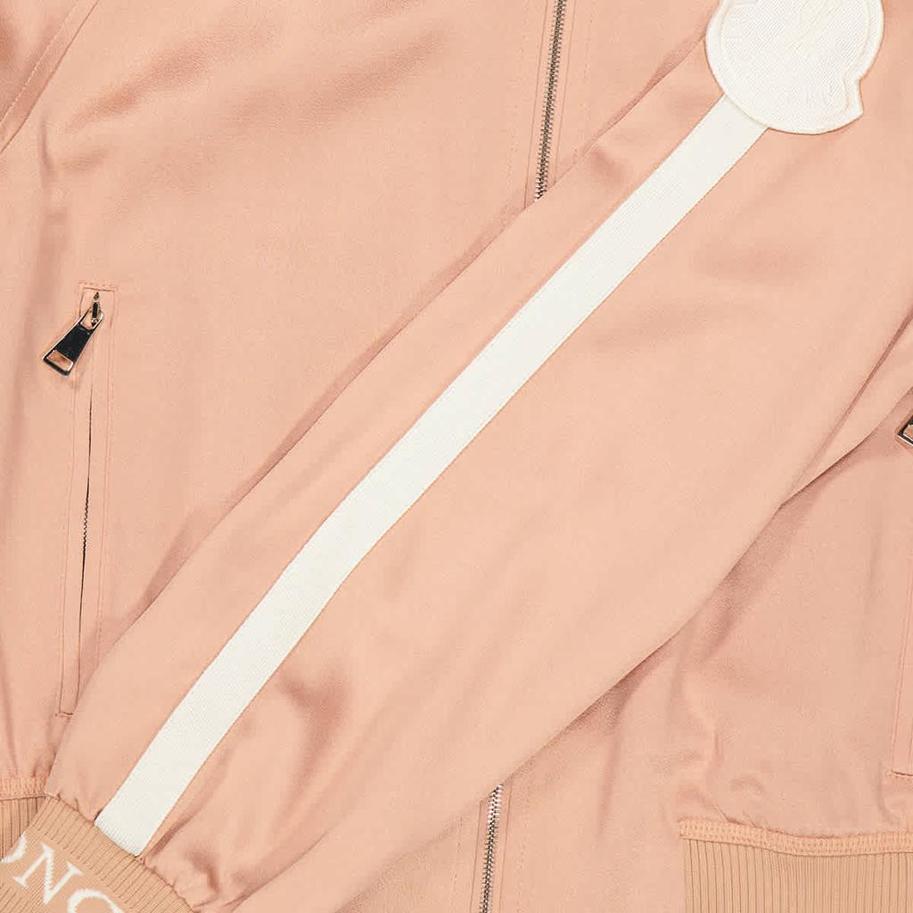 Moncler Ladies Logo Track Jacket in Pink, Brand Size 40 (X-Small)商品第3张图片规格展示