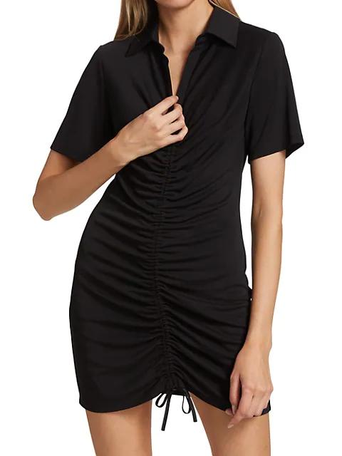 Marsha Ruched Polo T-Shirt Dress商品第3张图片规格展示