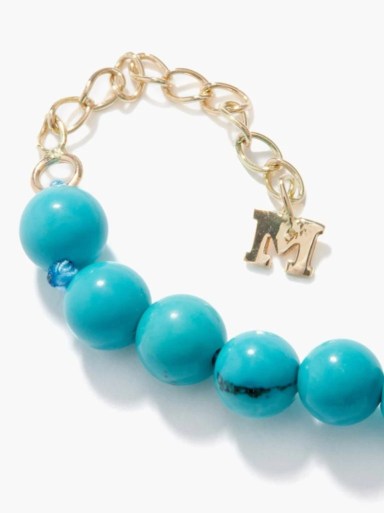 商品MATEO|Turquoise & 14kt gold anklet,价格¥3294,第5张图片详细描述