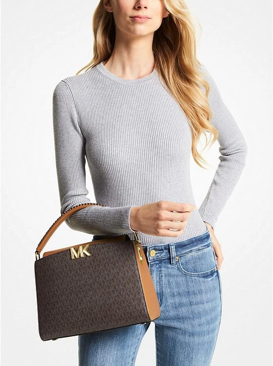 商品Michael Kors|Karlie Medium Logo Satchel,价格¥1037,第4张图片详细描述