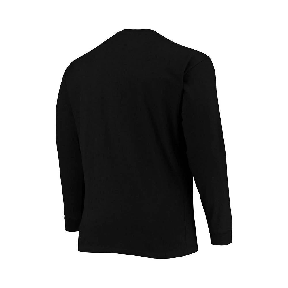 商品CHAMPION|Men's Black Ohio State Buckeyes Big and Tall 2-Hit Long Sleeve T-shirt,价格¥293,第3张图片详细描述