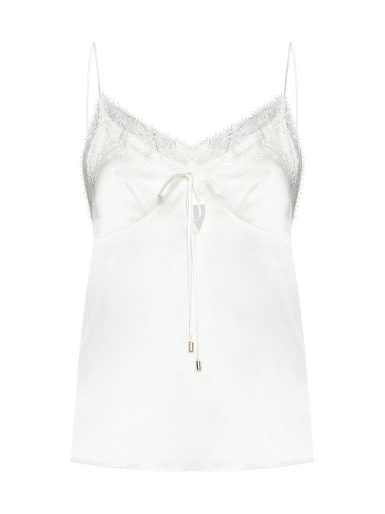 商品PINKO|Pinko Lace-Trim Satin Camisole,价格¥1112-¥1503,第1张图片