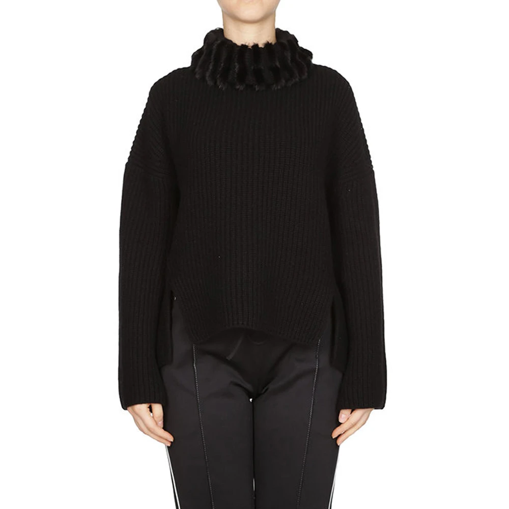 FENDI 黑色女士针织衫/毛衣 FZY720-A58Y-F0GME 商品