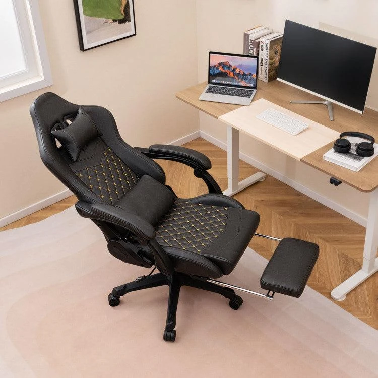 商品Hivvago|Ergonomic Video Game Computer Chair with Headrest and Lumbar Pillow,价格¥2128,第2张图片详细描述