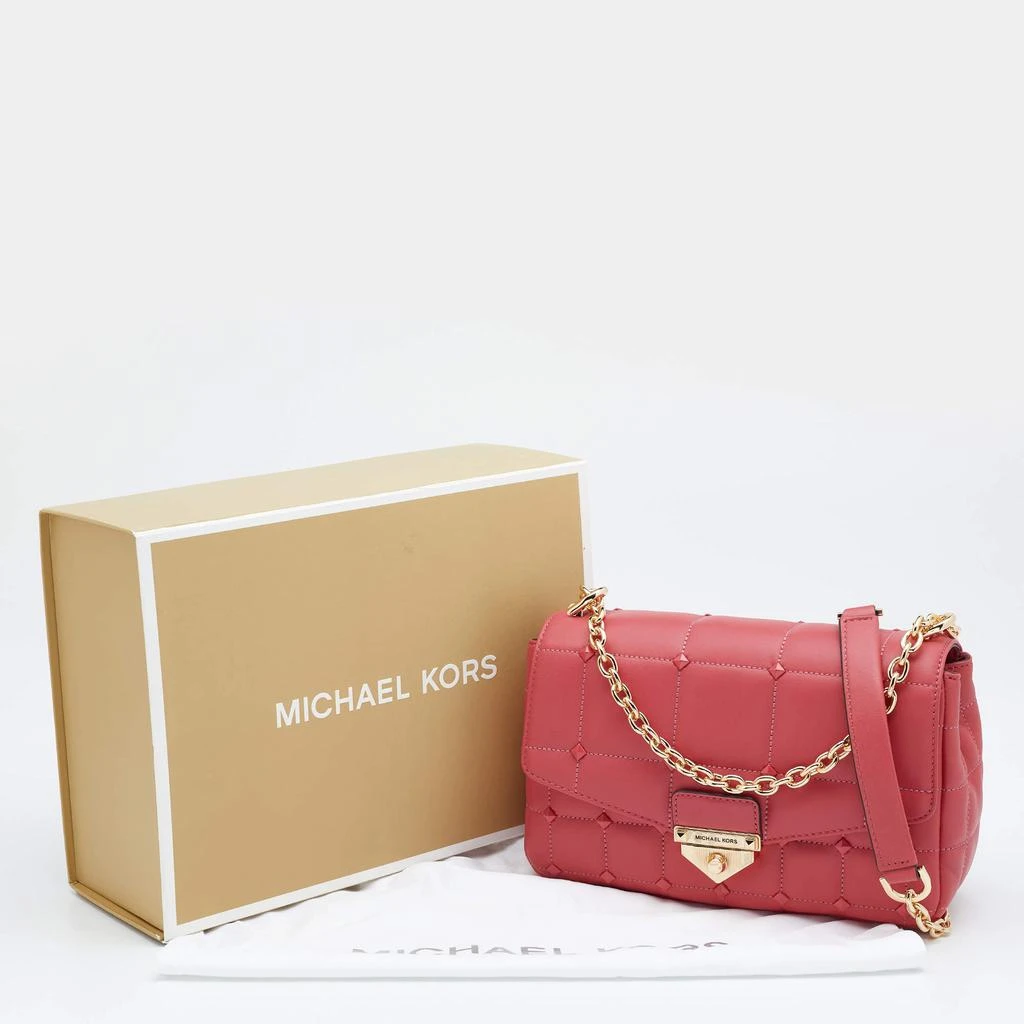 MICHAEL Michael Kors Pink Quilted Leather Large Soho Shoulder Bag 商品