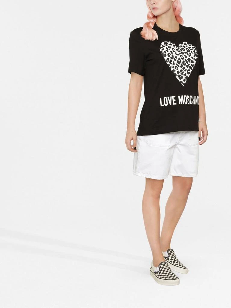 商品Love Moschino|Love Moschino T-shirts and Polos Black,价格¥796,第4张图片详细描述