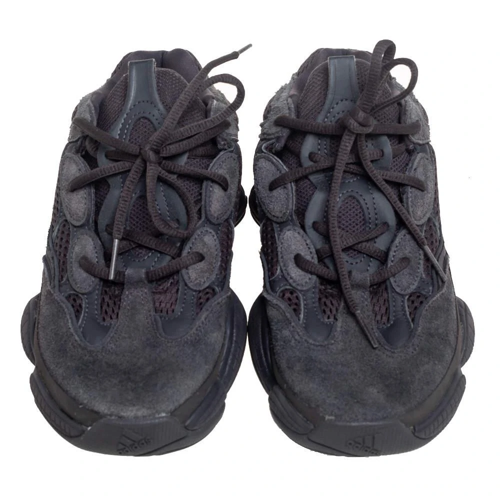 商品[二手商品] YEEZY|Yeezy x Adidas Black Suede and Mesh 500 Utility Black Sneakers 38 2/3,价格¥1215,第3张图片详细描述