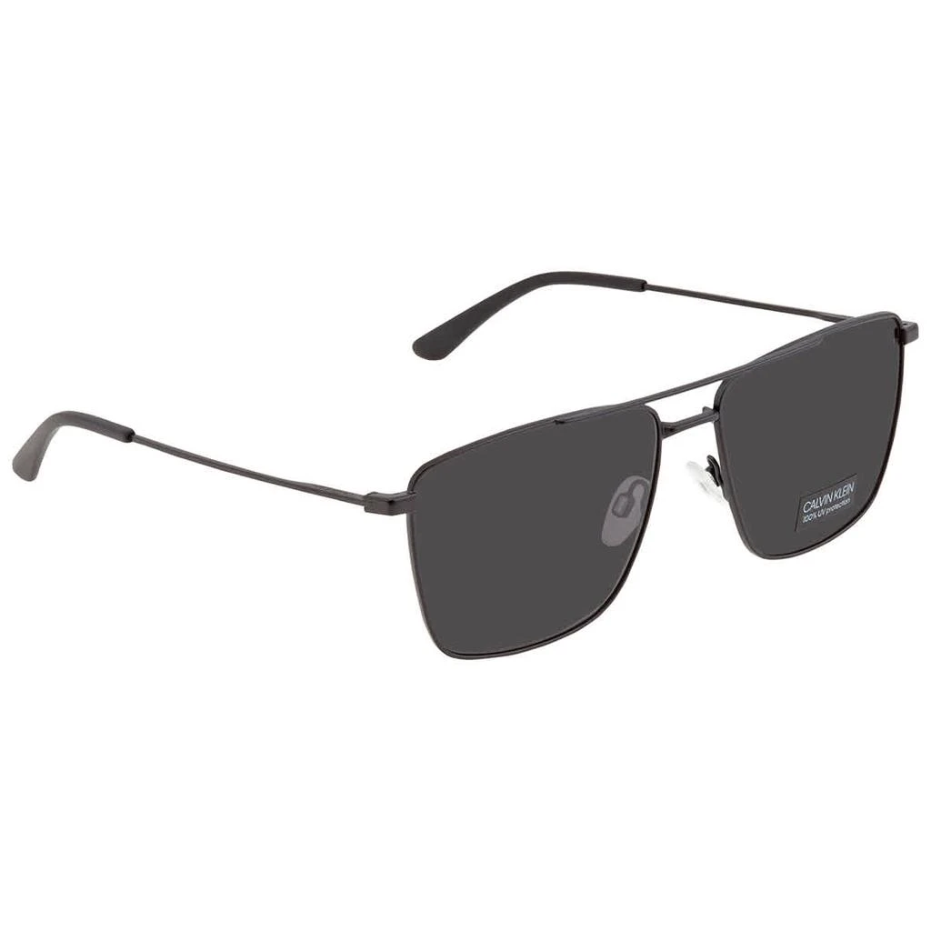 商品Calvin Klein|Calvin Klein Dark Grey Square Unisex Sunglasses CK21116S 006 58,价格¥299,第1张图片