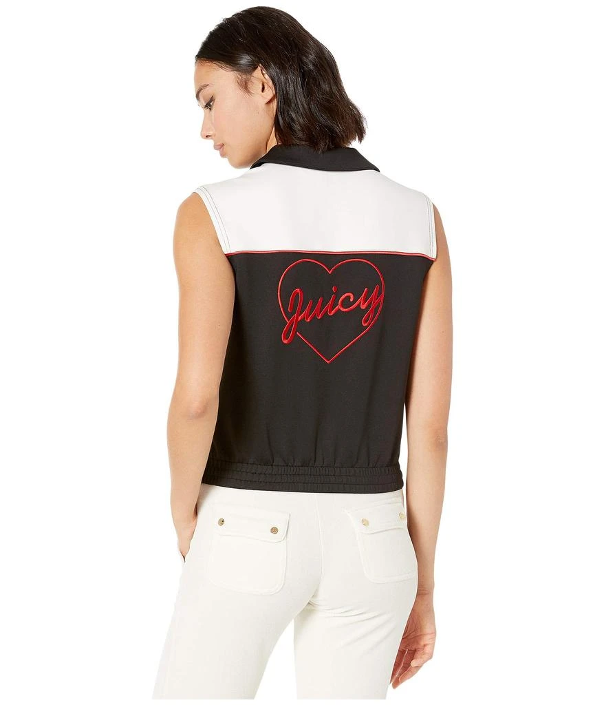 商品Juicy Couture|Juicy Embroidery Heart Tricot Track Tie Top,价格¥185,第3张图片详细描述