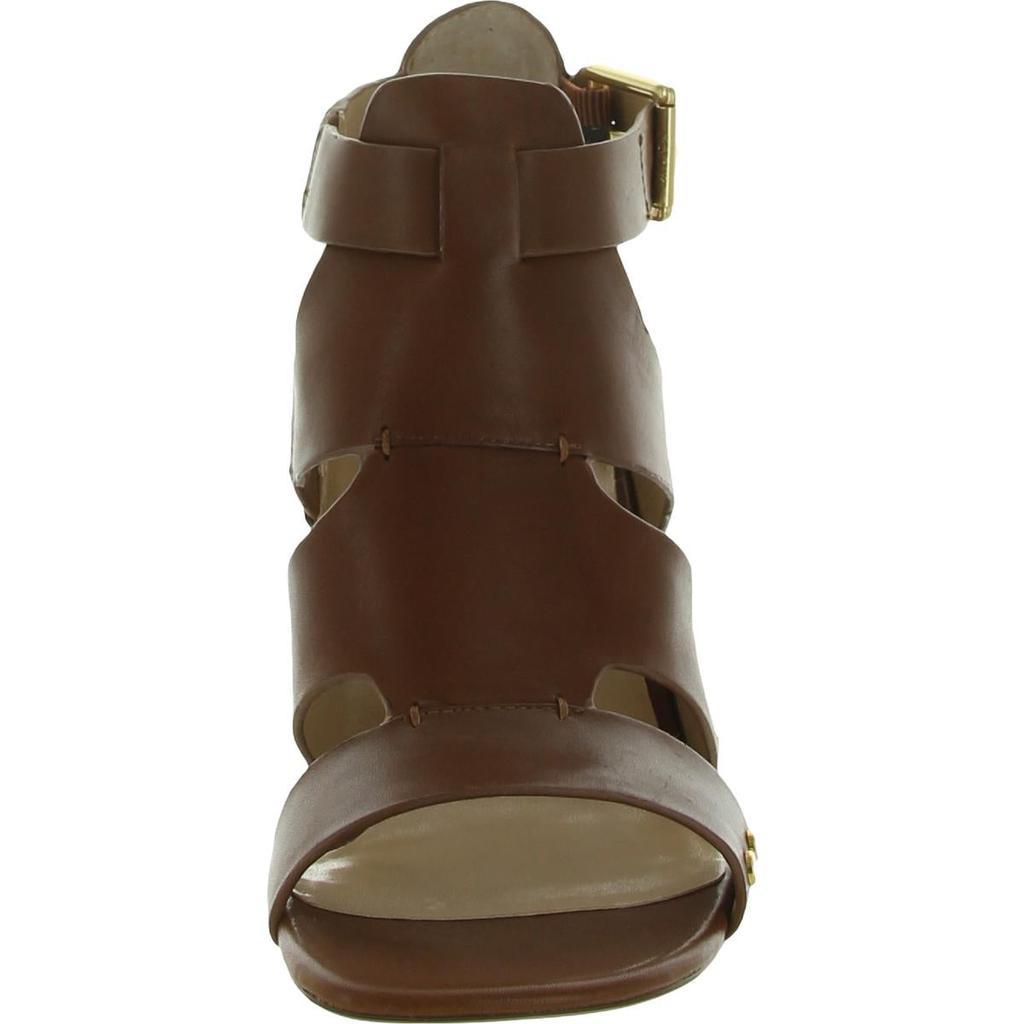商品Ralph Lauren|Lauren Ralph Lauren Womens Bandelle Leather Open Toe Heels,价格¥260,第4张图片详细描述