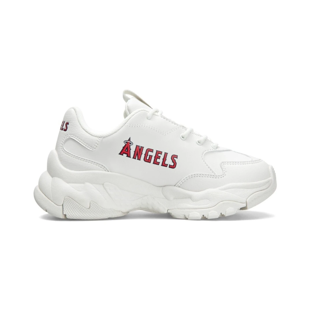 【享贝家】ZY-（预售款）MLB 洛杉矶天使 时尚增高老爹鞋 运动休闲鞋 男女同款  白色 3ASHBLA3N-41IVS 商品