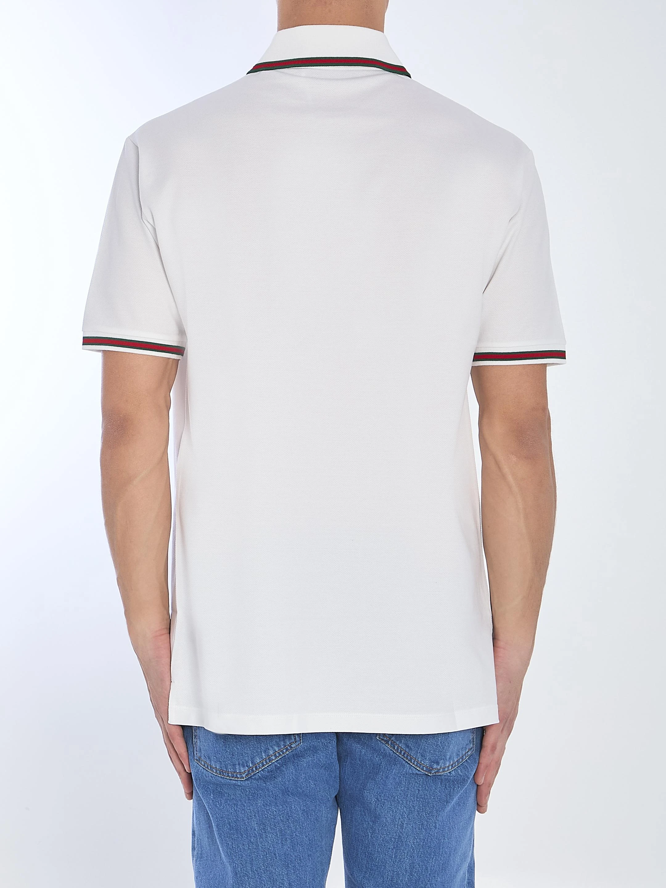 商品Gucci|Gucci 男士POLO衫 795174XJG5C9733 白色,价��格¥4221,第4张图片详细描述