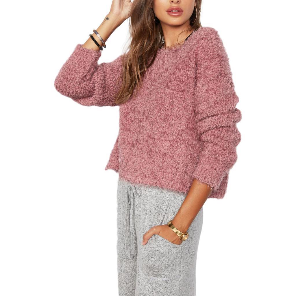 商品Tart|Tart Collections Delilah Women's Fuzzy Striped Slouchy Pullover Sweater,价格¥111,第1张图片