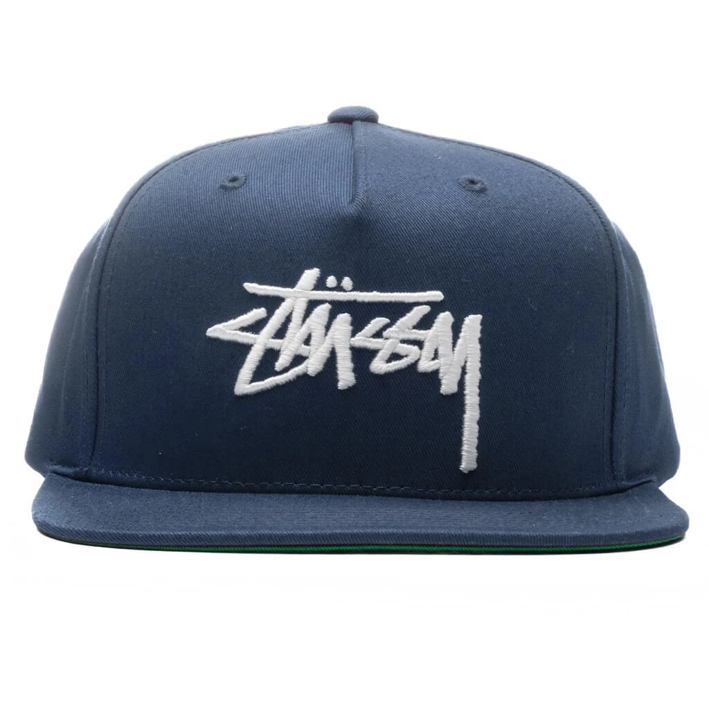 商品STUSSY|Stussy Big Stock Point Crown Cap - Navy,价格¥343,第1张图片