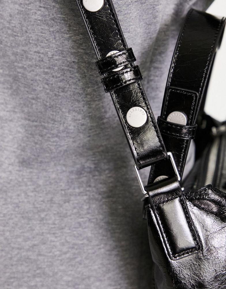 商品ALL SAINTS|AllSaints Kita crossbody bag in patent black,价格¥1713,第5张图片详细描述