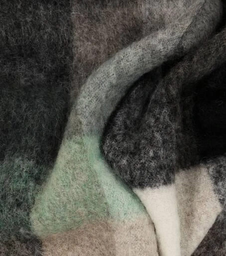 商品Acne Studios|格纹羊驼毛与羊毛混纺围巾,价格¥2588,第4张图片详细描述
