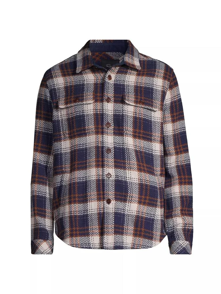 商品Rails|Berkshire Herringbone Plaid Button-Front Shirt Jacket,价格¥568,第1张图片