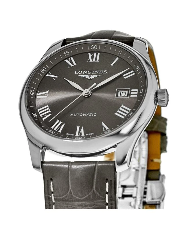 商品Longines|Longines Master Collection Automatic 40mm Grey Dial Grey Leather Men's Watch L2.793.4.71.3,价格¥11952,第2张图片详细描述