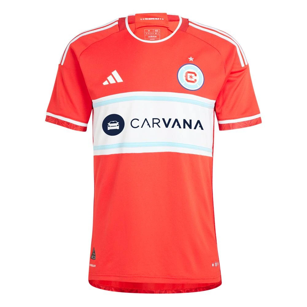 商品Adidas|Chicago Fire Crew Neck Short Sleeve Soccer Jersey,价格¥451,第1张图片