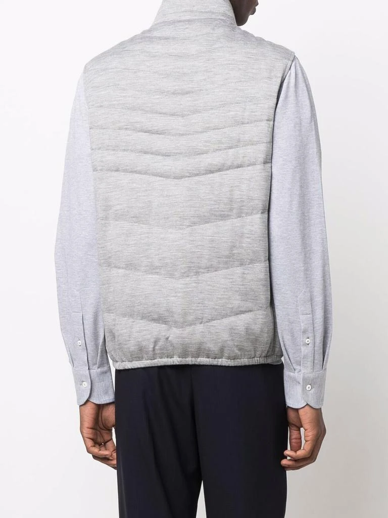 商品Brunello Cucinelli|BRUNELLO CUCINELLI Zip-up padded gilet,价格¥8015,第5张图片详细描述