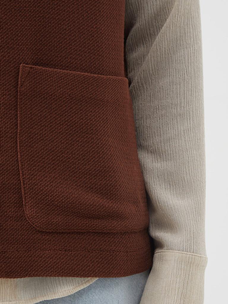 Knitted cardigan sweater vest商品第4张图片规格展示