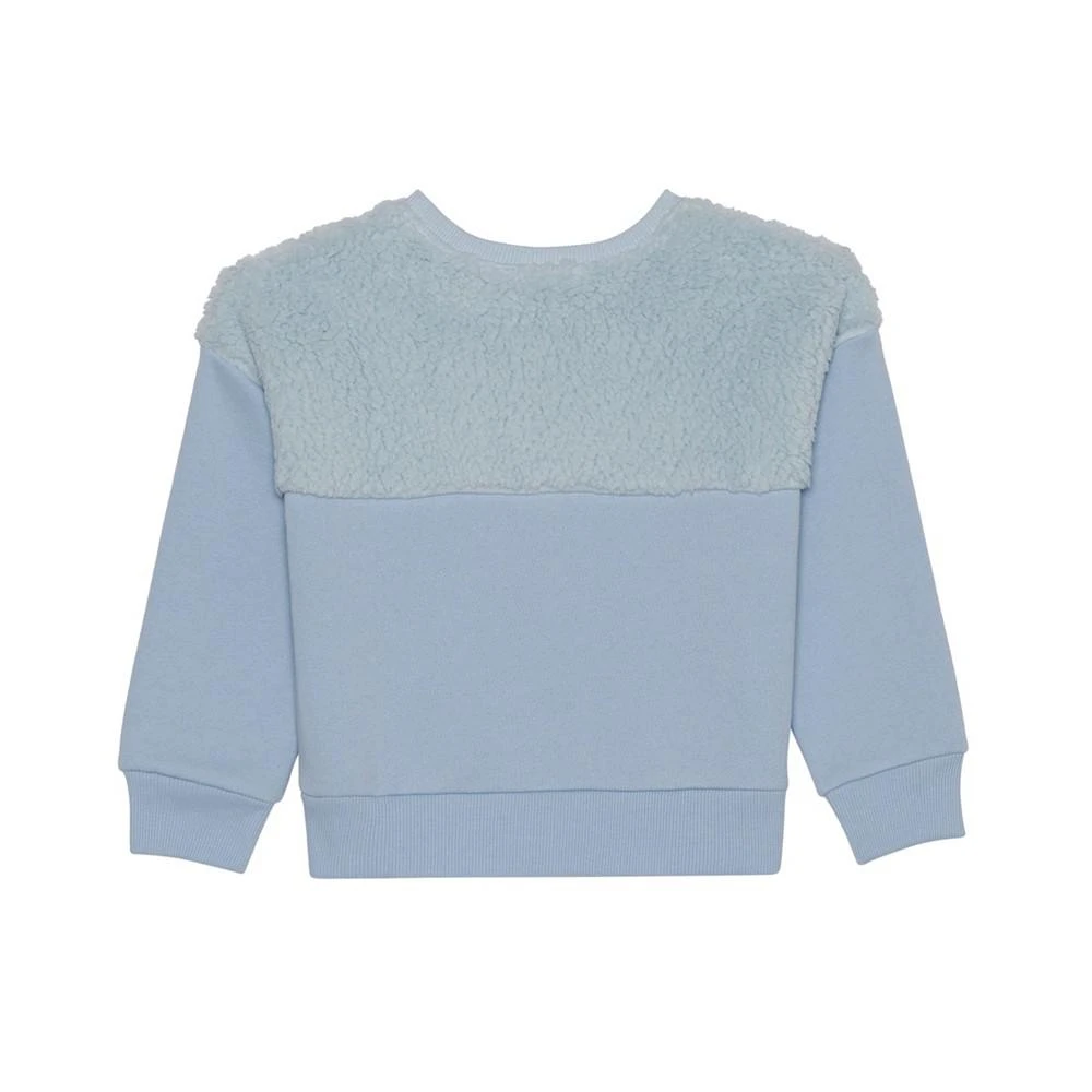 商品Disney|Toddler Girls Stitch Long Sleeve Sherpa Fleece Pullover Sweatshirt,价格¥317,第2张图片详细描述