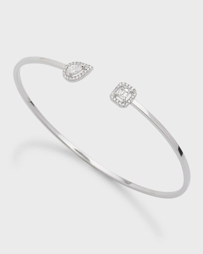 商品Messika|My Twin 18K White Gold Thin Bangle Bracelet,价格¥29106,第4张图片详细描述