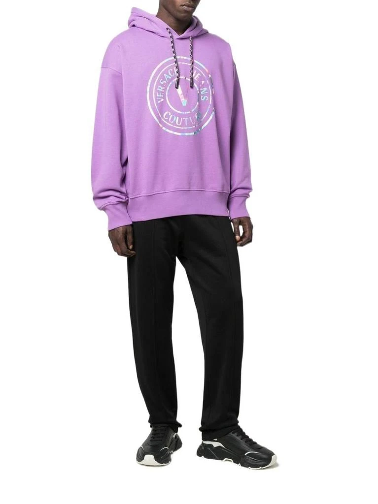 商品Versace|Versace Jeans Men&#39;s  Purple Cotton Sweatshirt,价格¥2541,第4张图片详细描述