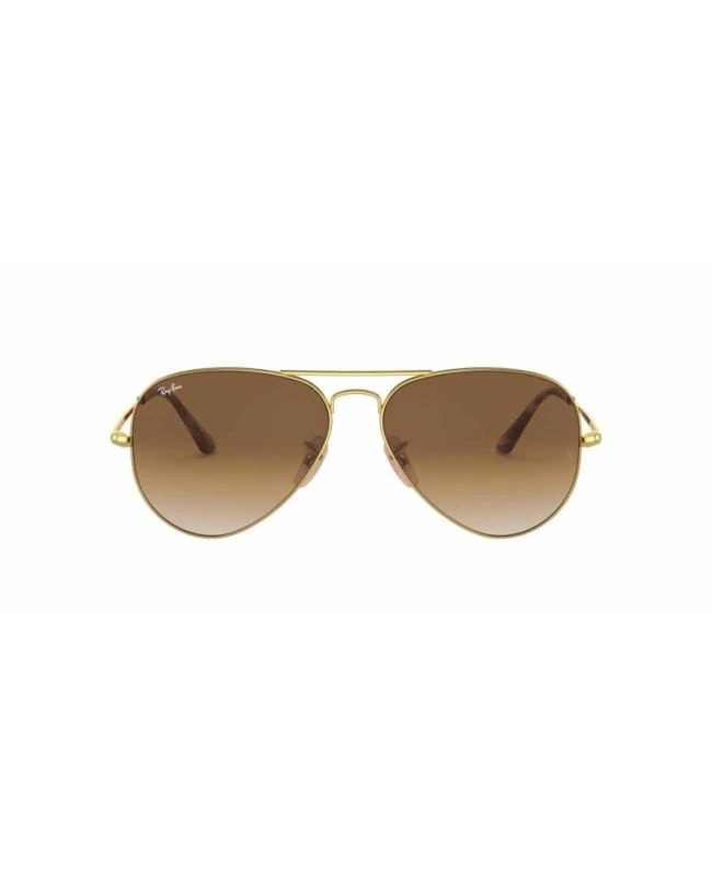 商品Ray-Ban|Ray-Ban Gold Metal Pilot Light Brown Unisex Sunglasses RB3689 914751 58,价格¥764,第2张图片详细描述