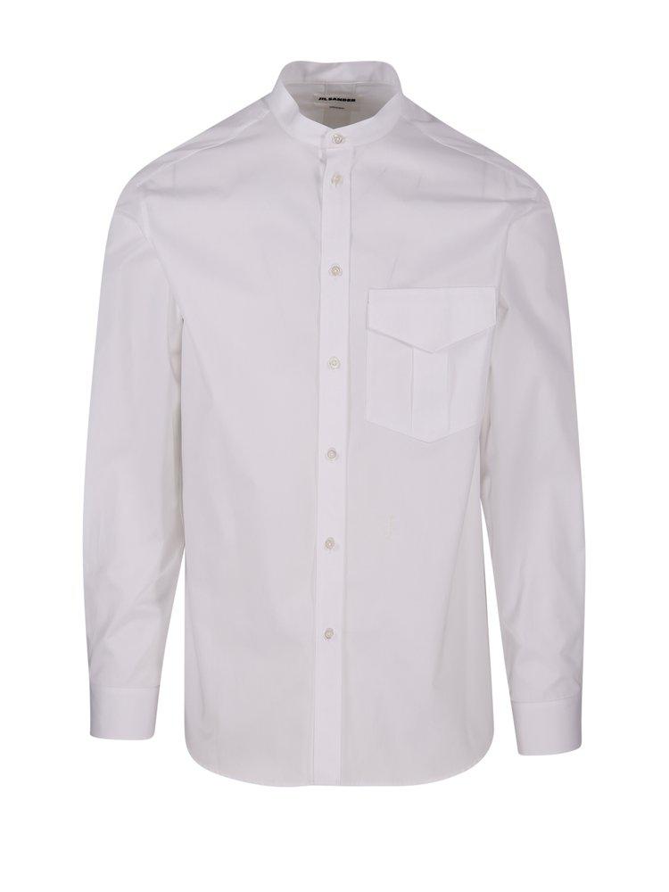 Jil Sander Long-Sleeved Poplin Shirt商品第1张图片规格展示