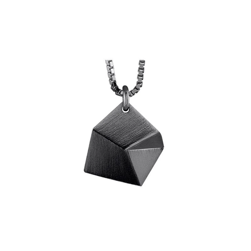 商品Sofie Lunoe|Flake Small Oxidized Silver Pendant with Short Chain,价格¥843,第1张图片