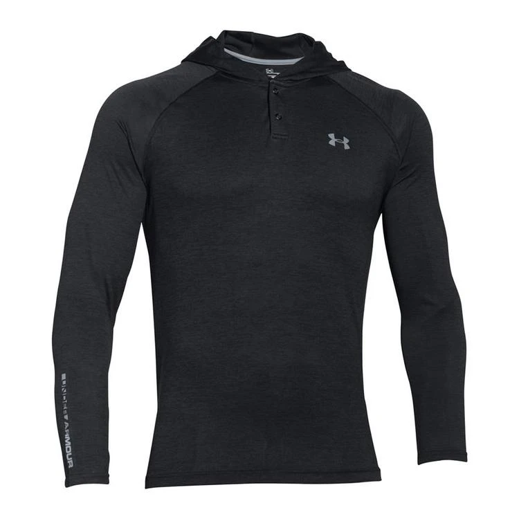 商品Under Armour|Men's Tech Popover Henley Hoodie,价格¥334,第1张图片