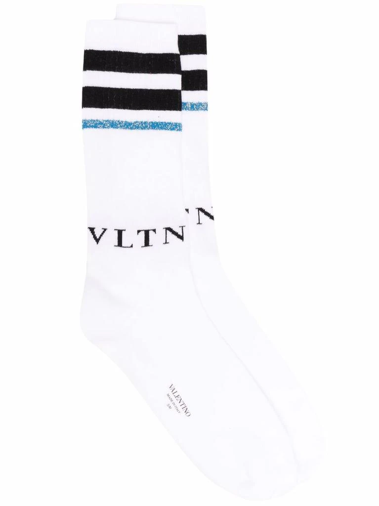 商品Valentino|VALENTINO - Logo Cotton Socks,价格¥669,第1张图片