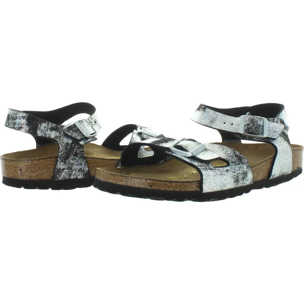 商品Birkenstock|Birkenstock Girls Rio Birko-Flor Distressed Footbed Sandals,价格¥108,第2张图片详细描述